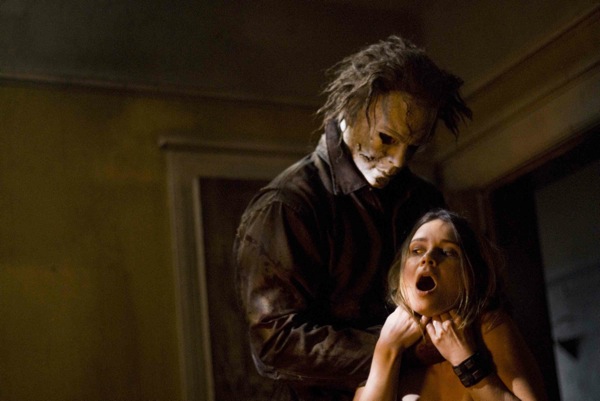 Tyler Mane (Michael Myers) and Kristina Klebe (Lynda) star in Rob Zombie's Halloween.