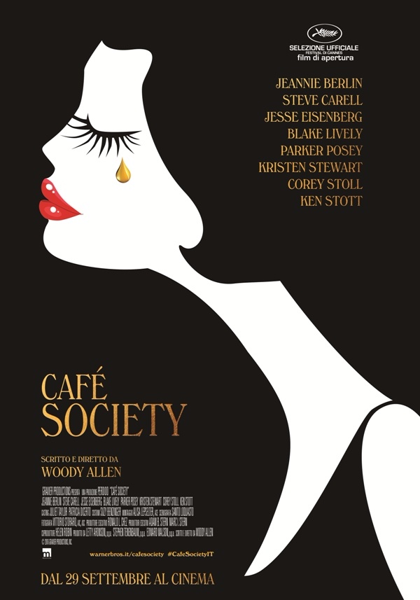 Il poster italiano del film Café Society di Woody Allen