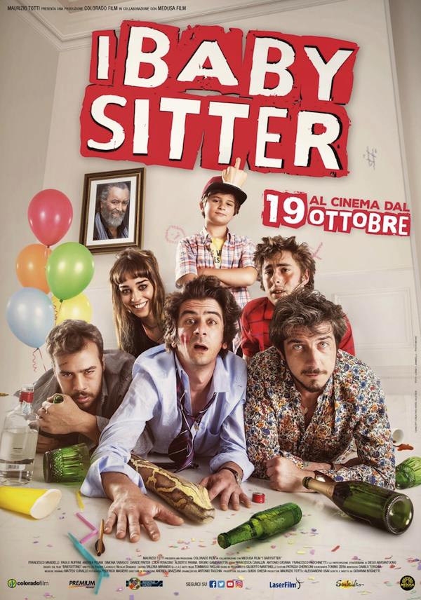 Il poster della commedia I Babysitter