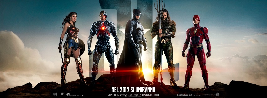 justice league character poster banner