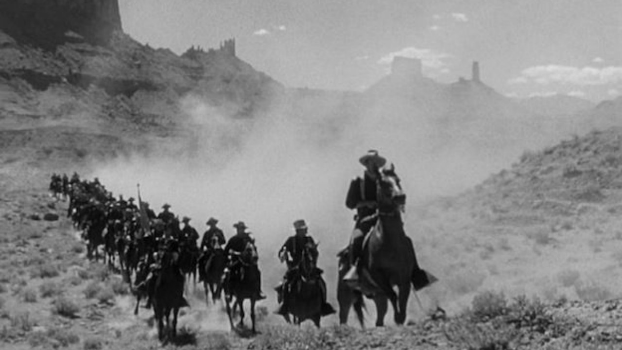 John Wayne in una scena di Rio Bravo