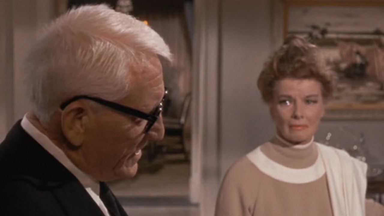 Spencer Tracy e Katharine Hepburn in una scena de Indovina chi viene a cena