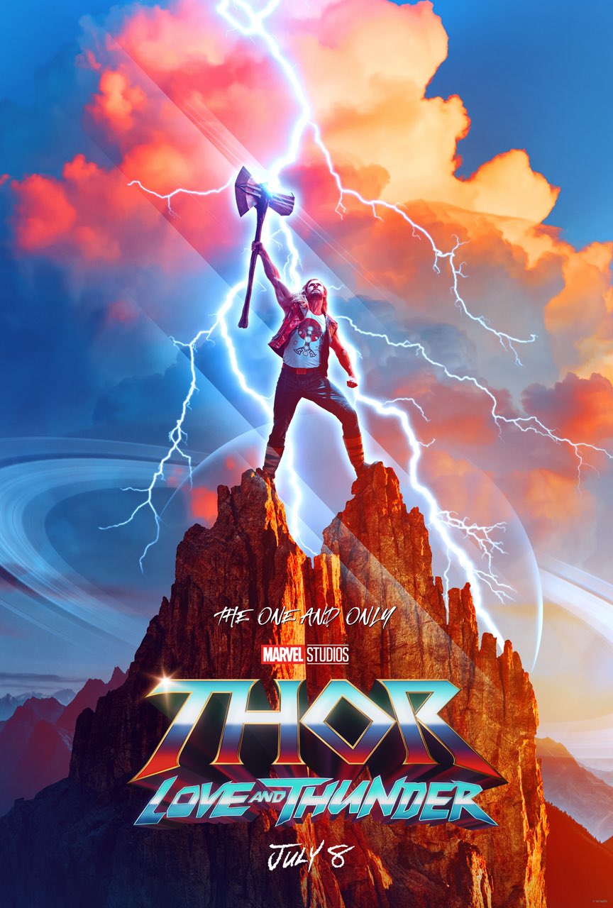 Thor- Love and Thunder. Il poster del film.