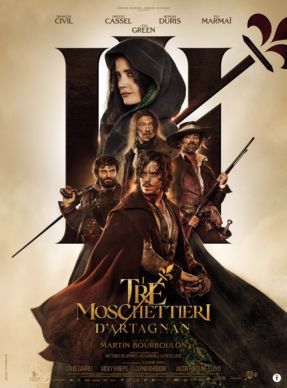 I Tre Moschettieri D’Artagnan poster trailer italiano