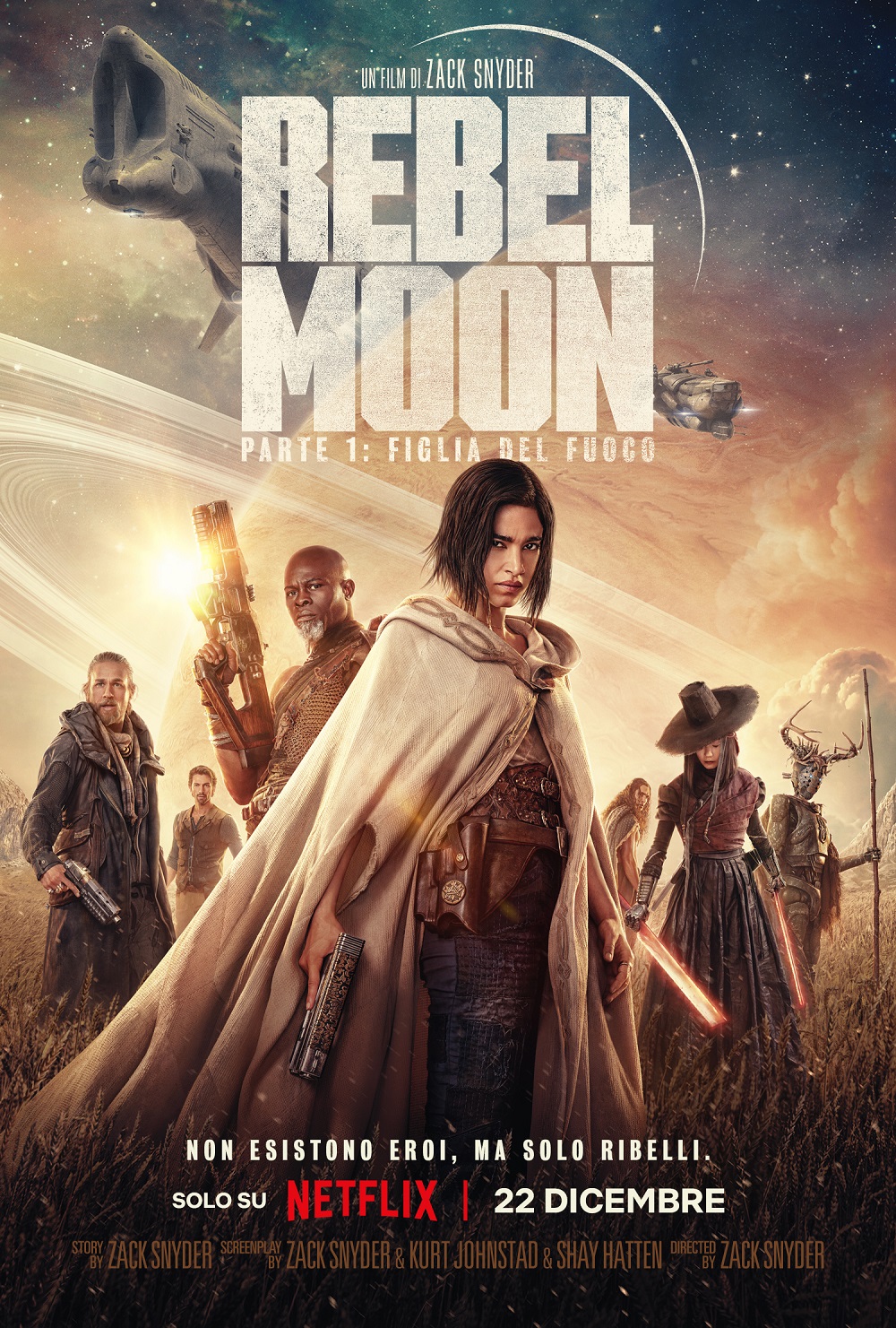 Rebel Moon Parte 1 Figlia del Fuoco - Poster credits Netflix via ufficio stampa