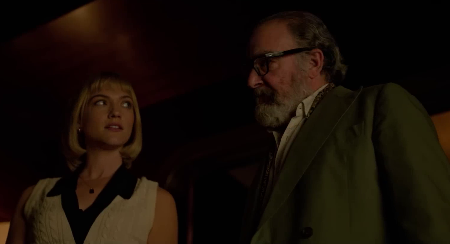 Violett Beane e Mandy Patinkin in Death and Other Details.