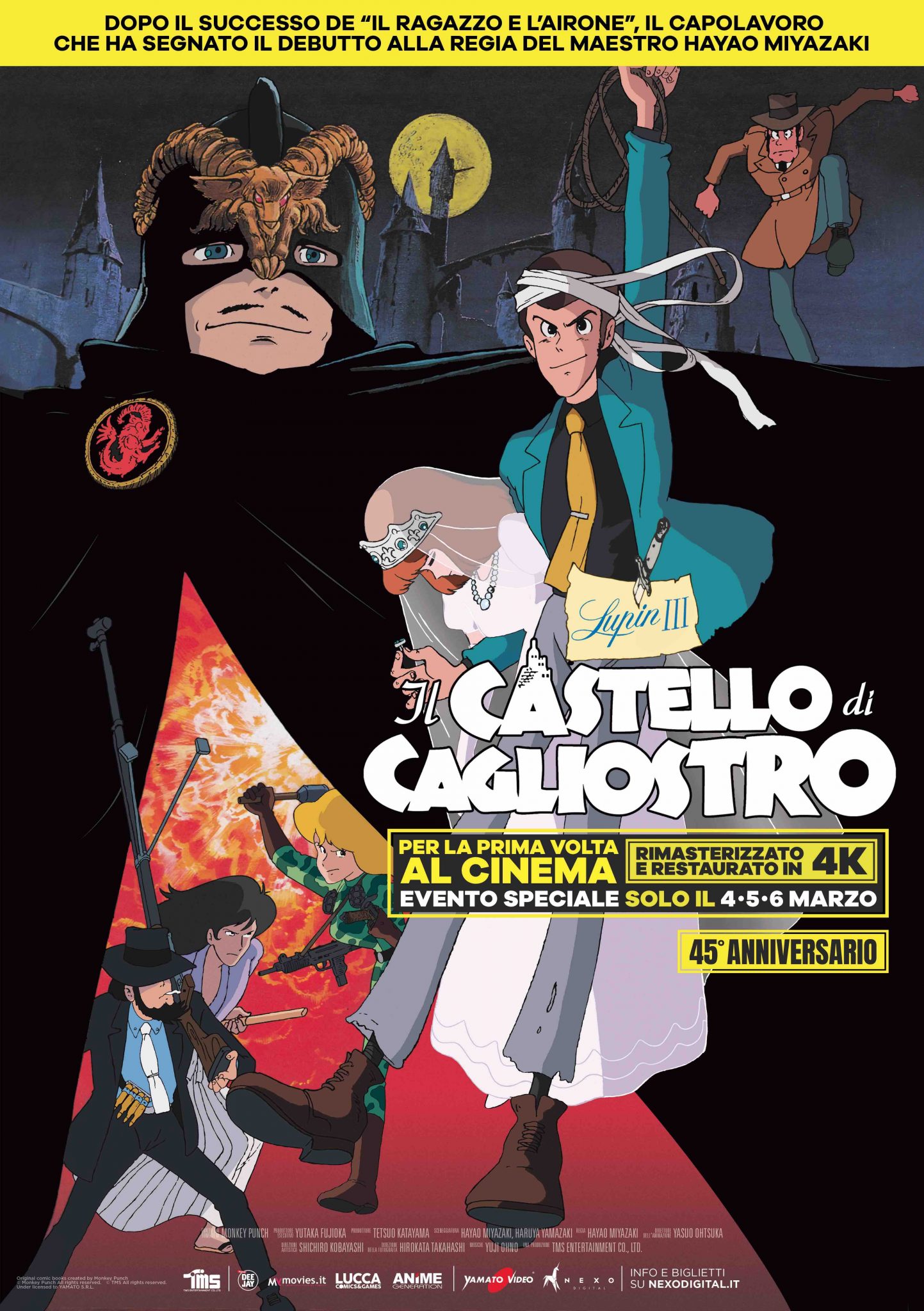 Lupin III – Il castello di Cagliostro: al cinema in 4k il primo film di Miyazaki