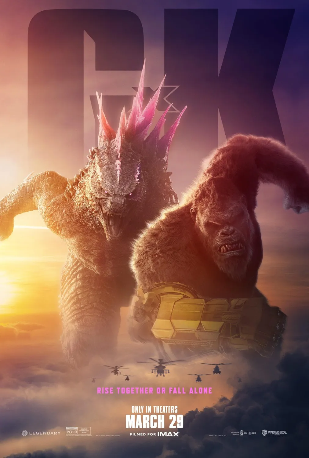 Il poster di Godzilla e Kong - Il nuovo Impero 