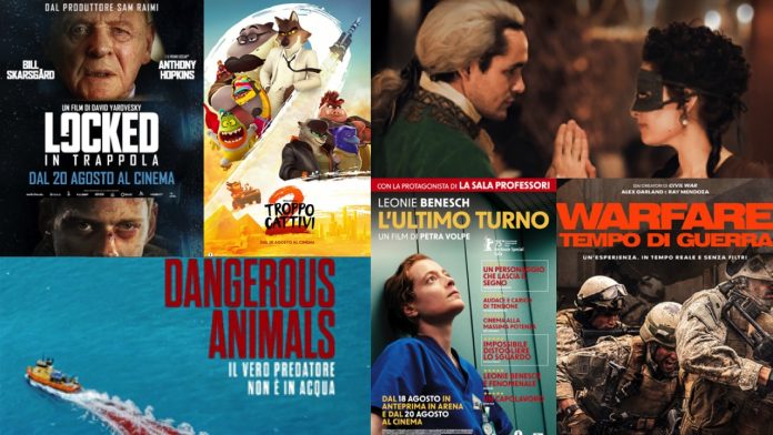i film in uscita il 21 agosto 2025 al cinema